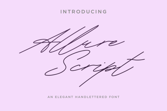 Allure Script: A Premium Hand-Lettered Typeface for Elegant Branding