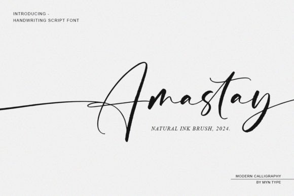 Amastay: The Natural Ink Typeface for Handmade Brands