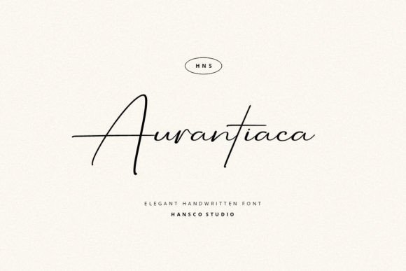 Aurantiaca Signature: A Modern Script Font for Editorial Design