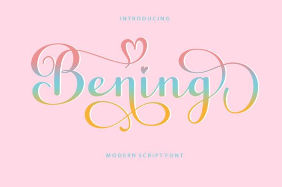 Bening Script: The Modern Typeface for Handmade Branding