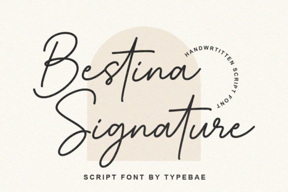 Bestina Signature: Elevating Editorial Design with Graceful Handwritten Typography