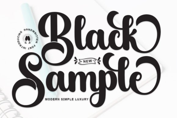 Black Sample: The Elegant Script Font for Authentic Branding