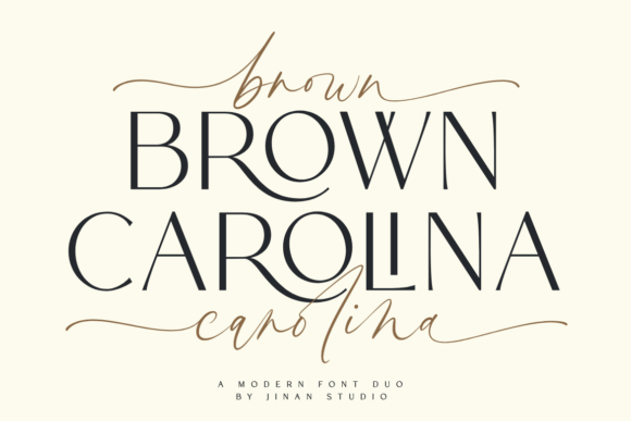 Brown Carolina Duo: A Modern Typeface for Editorial Excellence