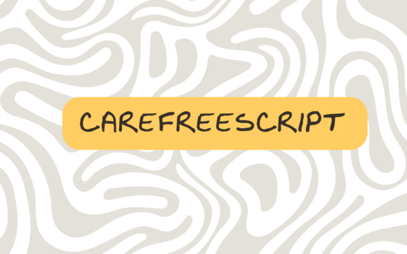 Carefree Script: The Perfect Hand-Drawn Typeface for Makers