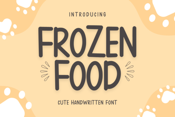 Frozen Food: The Handwritten Typeface for Authentic Branding