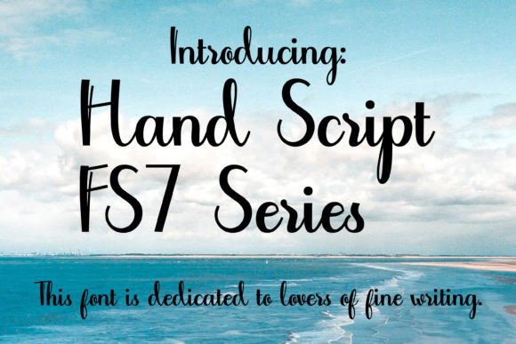 Hand Script - F7 Series: A Premium Typeface for Authentic Brand Identity