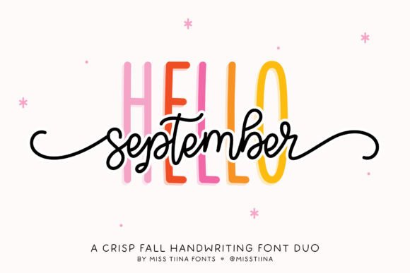 Hello September Duo: A Stylish Font Pair for Handmade Brands