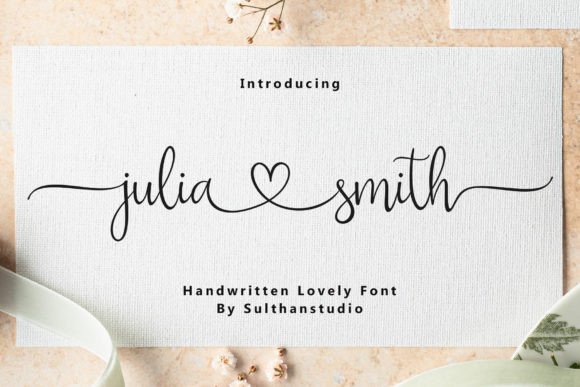 Julia Smith: The Elegant Script Font for Handmade Brands