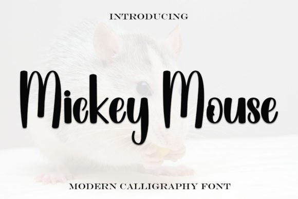 Mickey Mouse Typeface Review: A Bold Handwritten Font for Playful Branding