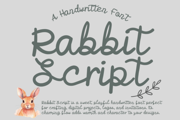 Rabbit Script: A Handwritten Typeface for Modern Web Design