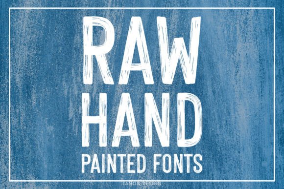 Raw Hand Painted Typeface: Elevate Your Craft Brand Identity
