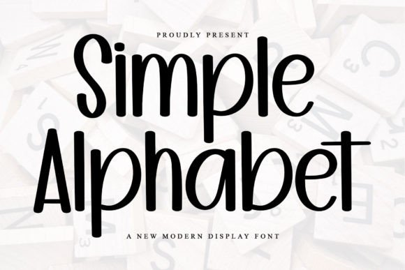 Simple Alphabet: A Festive Typeface for Small Business Branding