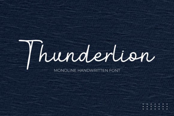 Thunderlion: The Handwritten Font for Elegant Brand Identity